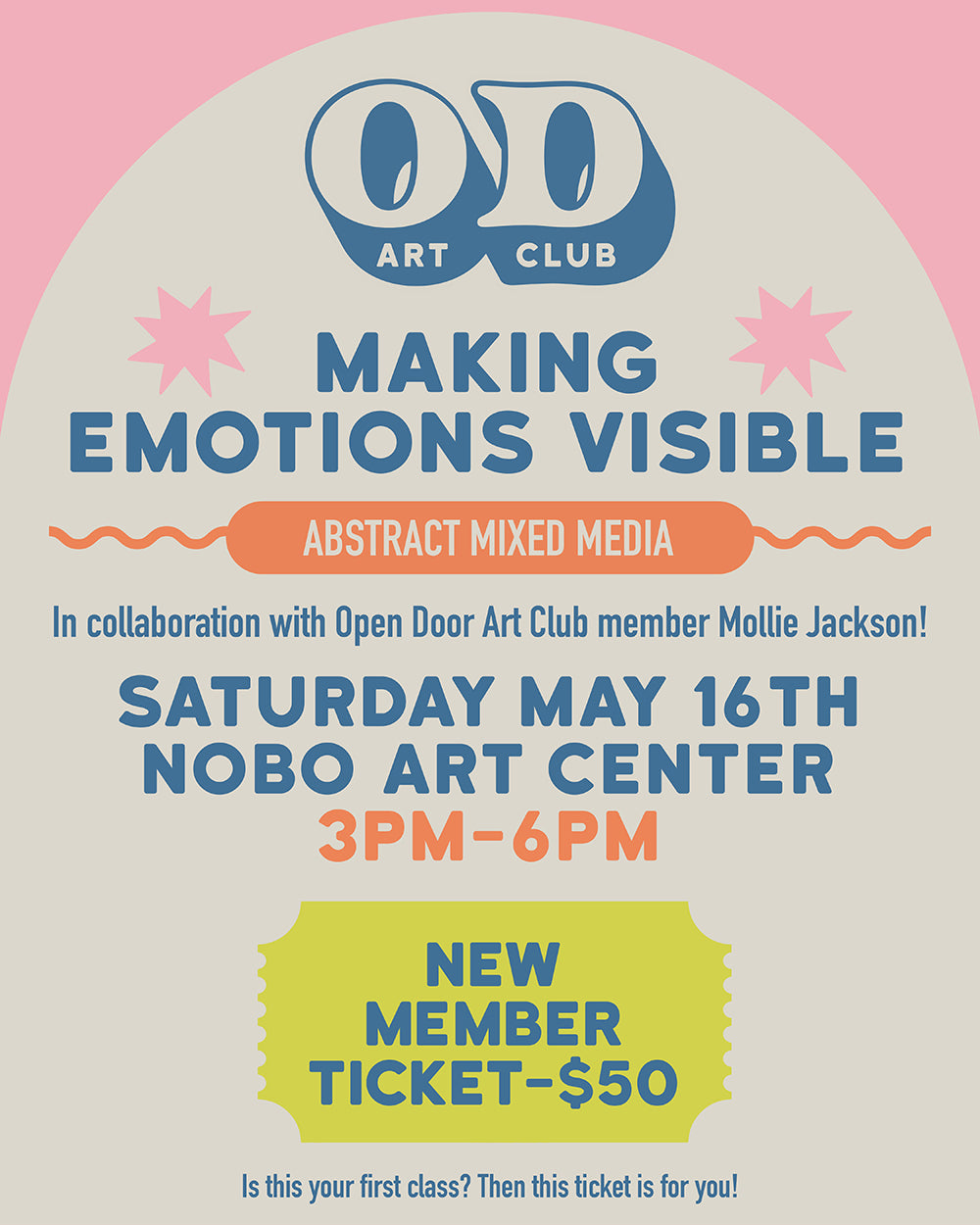 Making Emotions Visible: Abstract Mixed Media - New Member