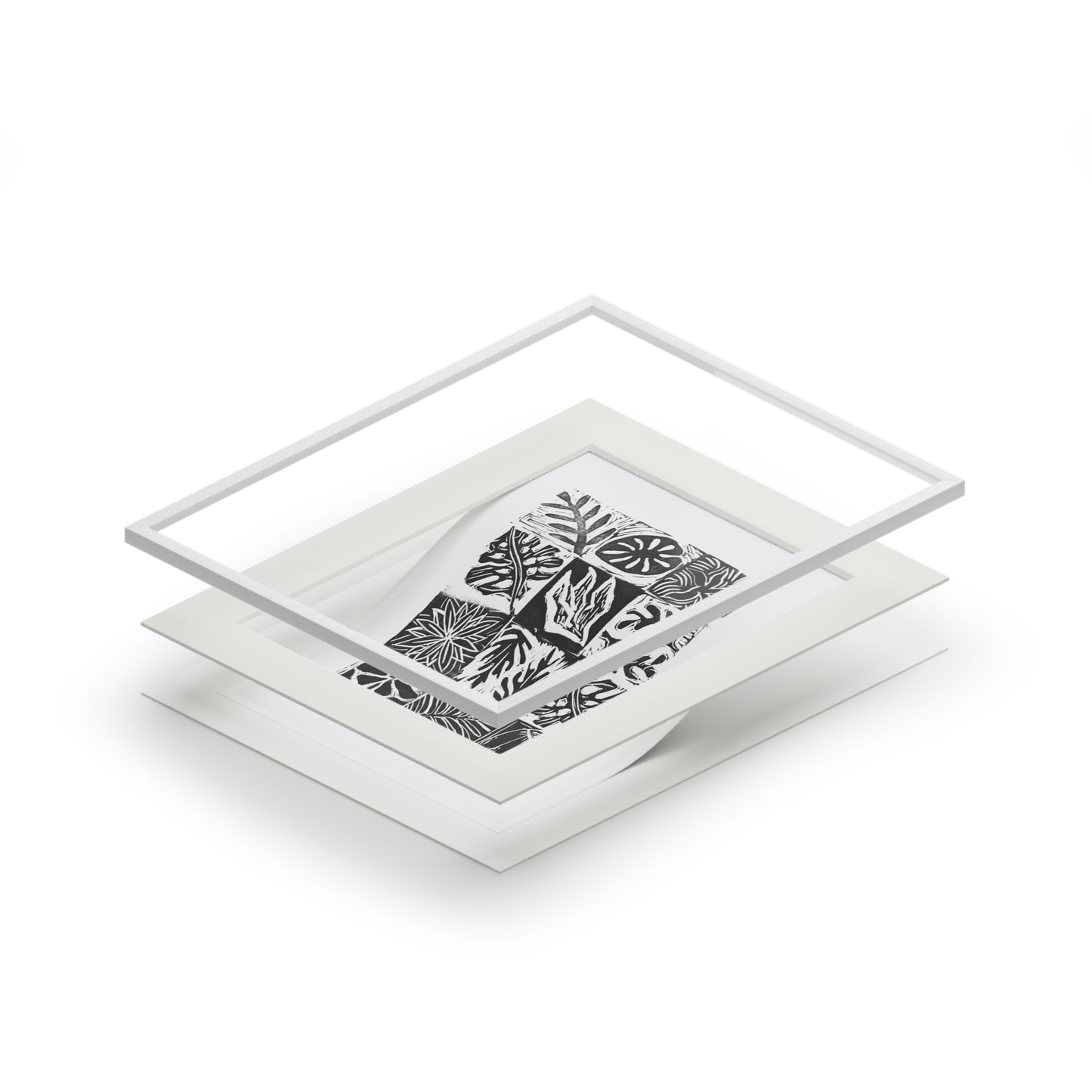 March Class Collab Block Print – Framed Fine Art Print